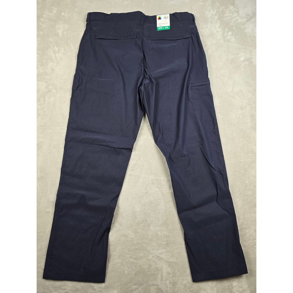 UB Tech Comfort Waist Chino Pants Mens 38x32 Blue Classic Fit Stretch Cargo